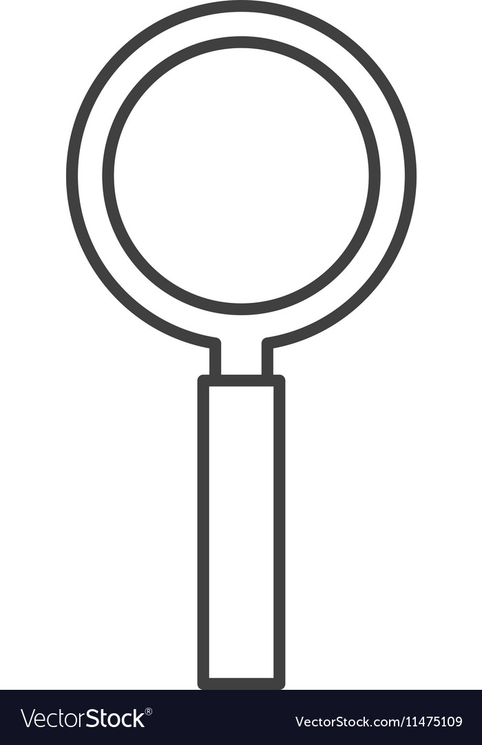 Search magnifying glass isolated icon