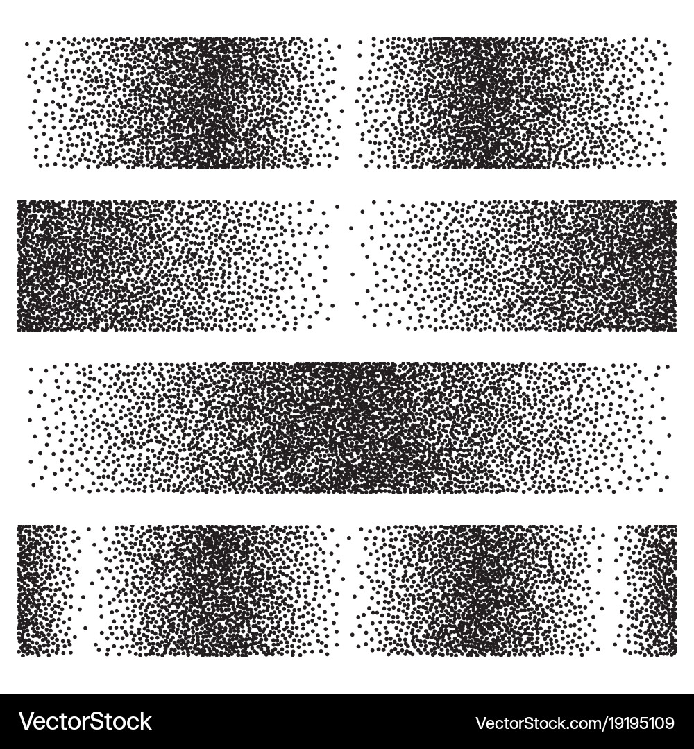 Set halftone geometric gradient backgrounds Vector Image