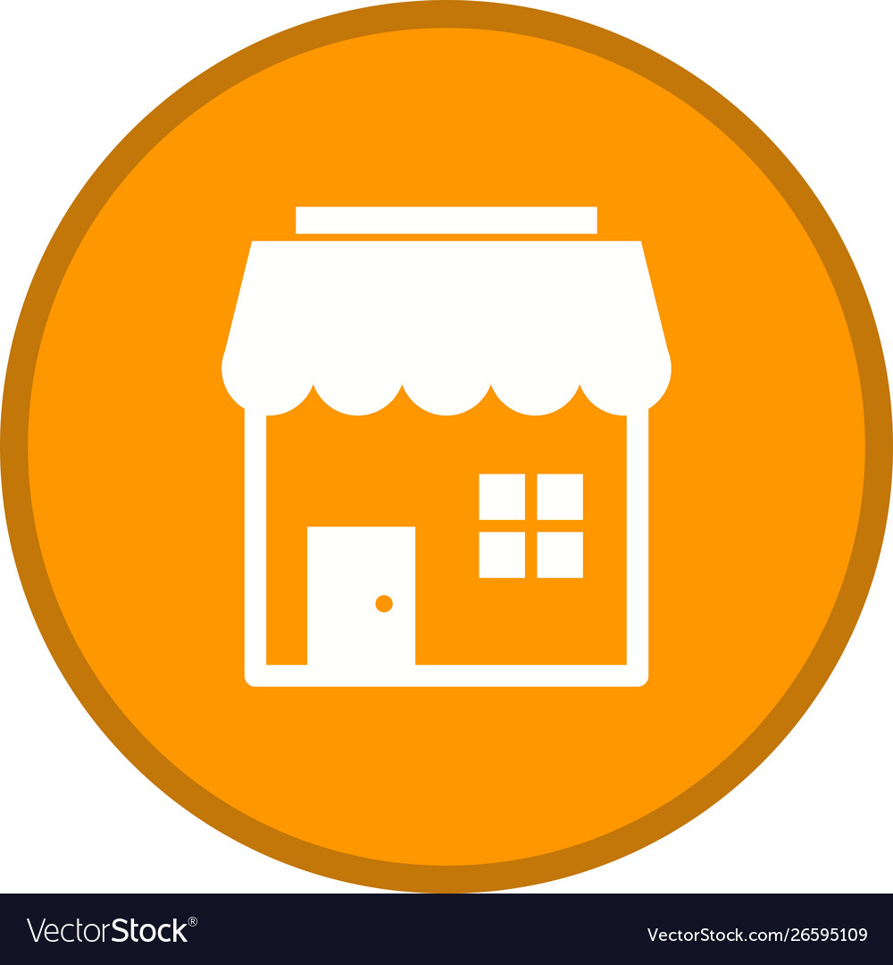 Shop glyph multi color background