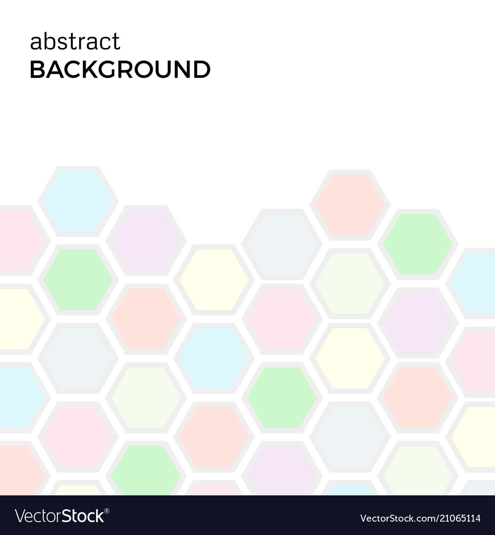 Abstract background with color hexagons