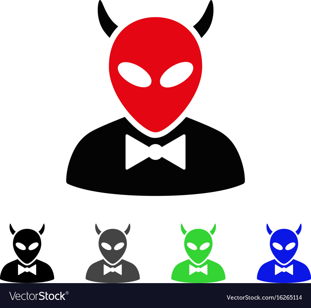 Devil flat icon Royalty Free Vector Image - VectorStock