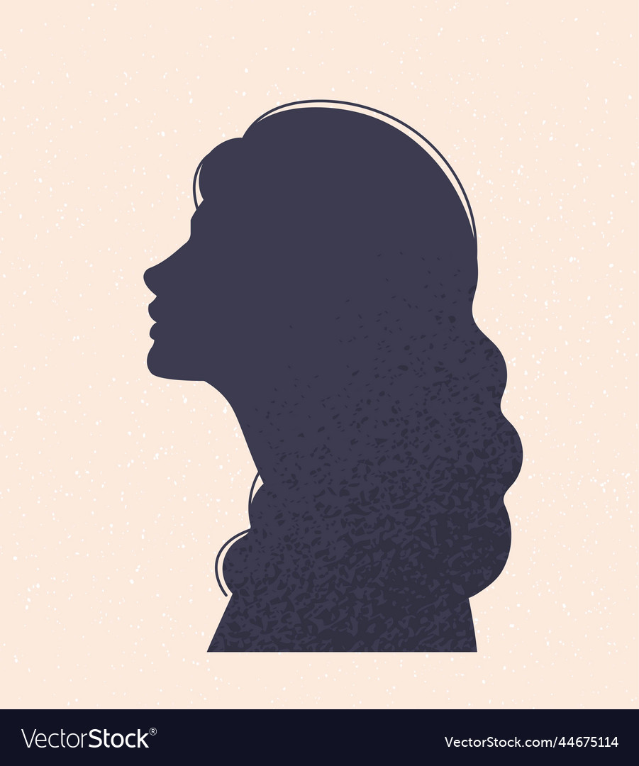 Female Head Silhouette Royalty Free Vector Image 6504