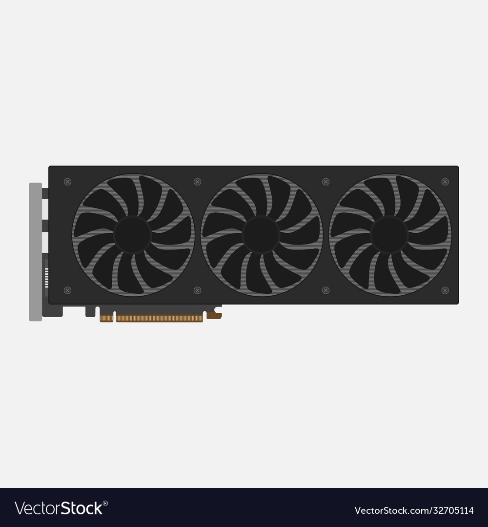 Gpu icon graphics processing unit vector image Gpu icon graphics processing unit