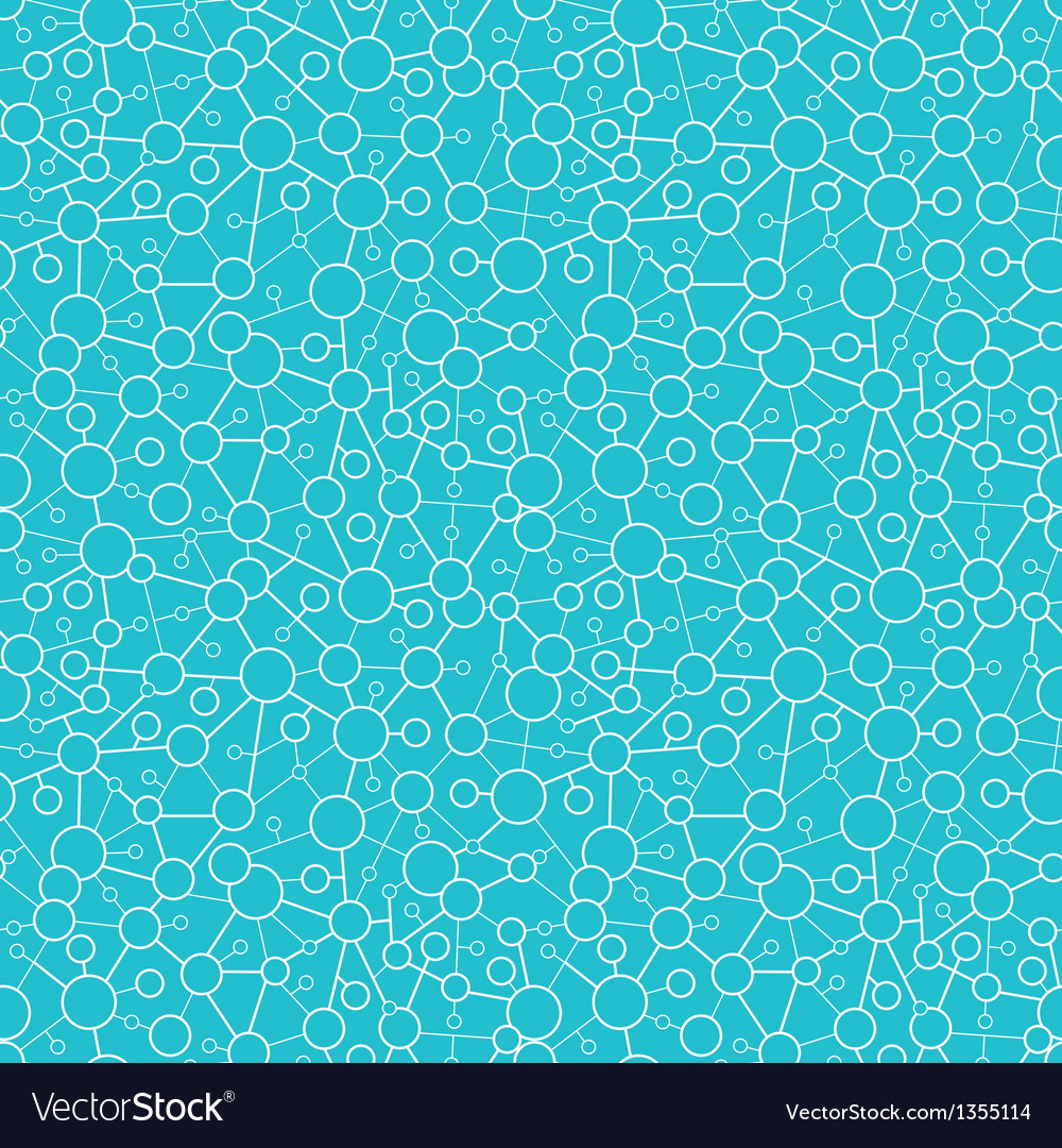 Molecular structure seamless pattern background vector image Molecular structure seamless pattern background