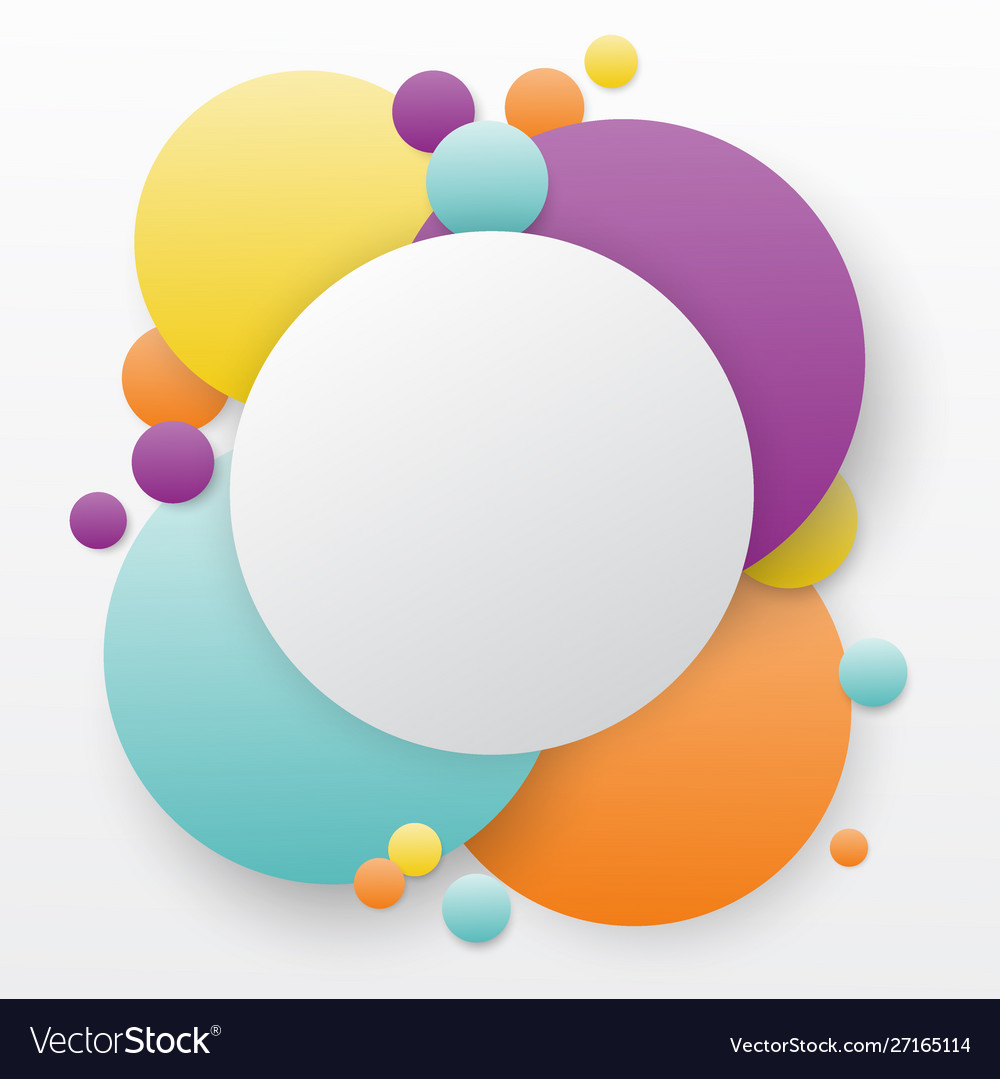 Round random colored bubble background eps10 vector image Round random colored bubble background eps10