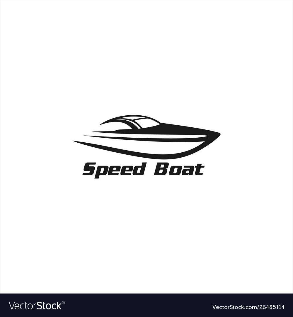 Speed boat drawings Royalty Free Vector Image - VectorStock