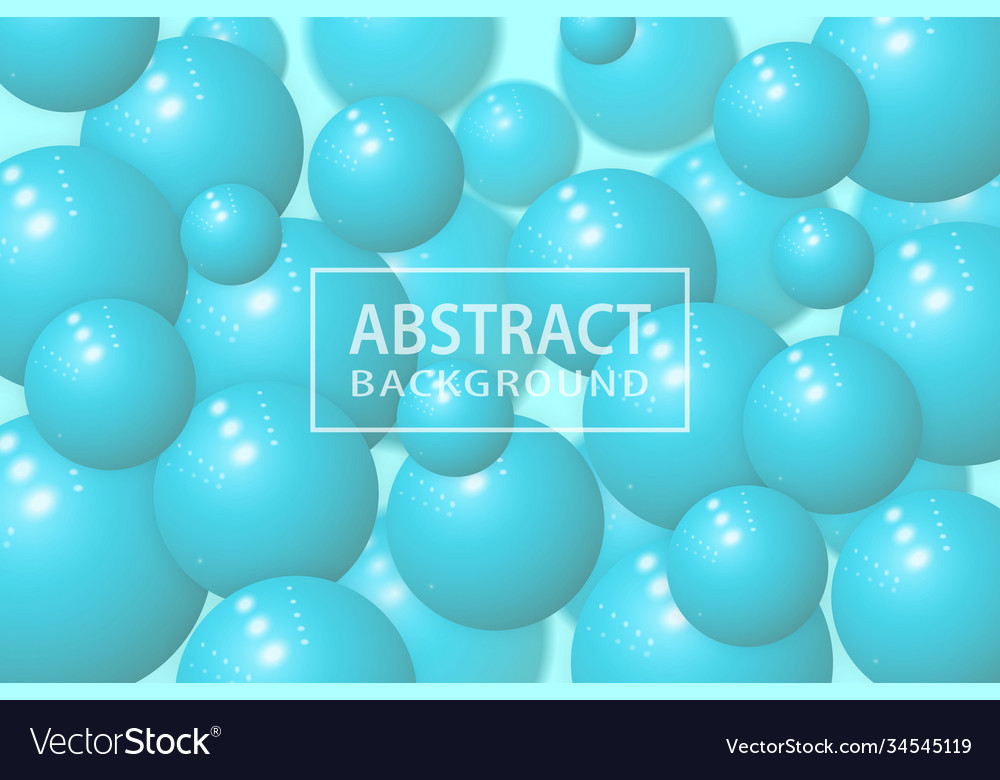 Abstract background with realistic 3d sphere