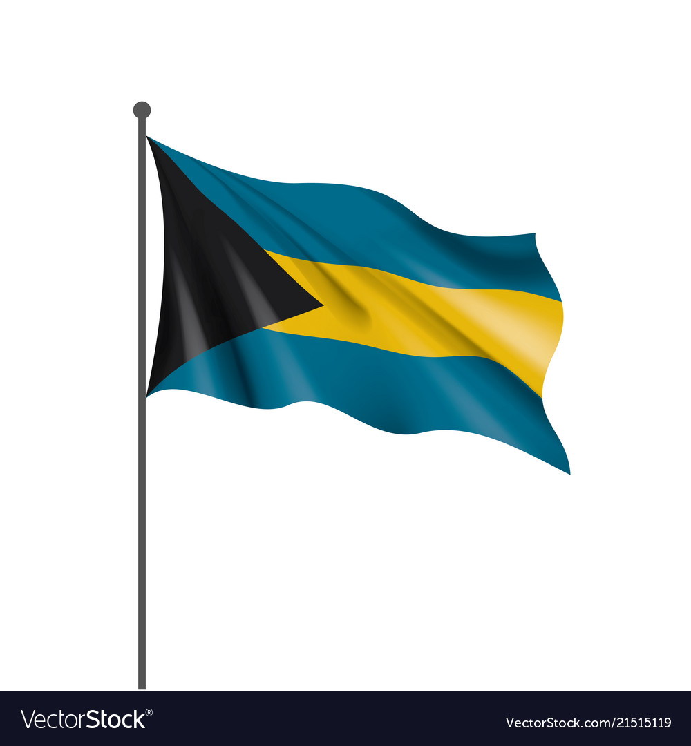 Bahamas flag Royalty Free Vector Image - VectorStock