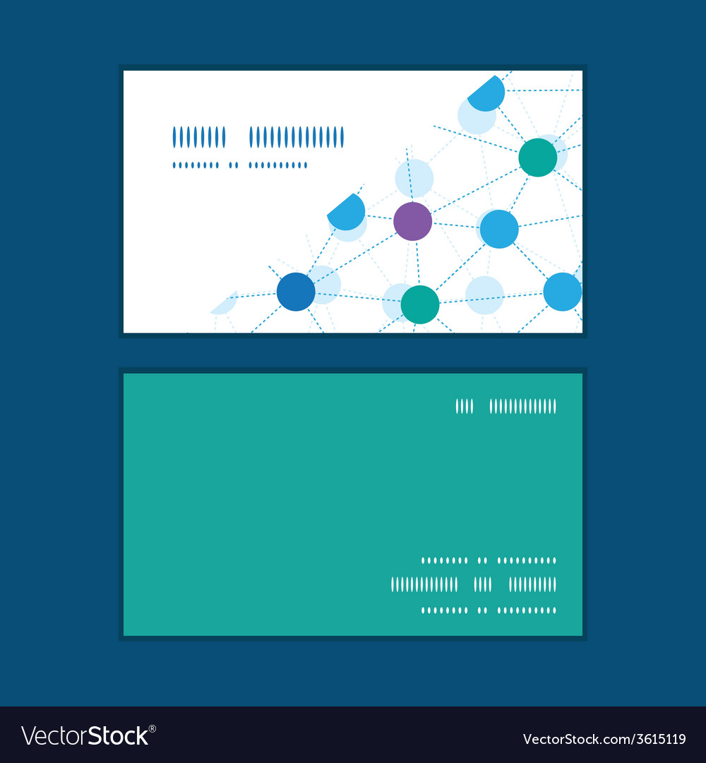 Connected dots horizontal corner frame pattern