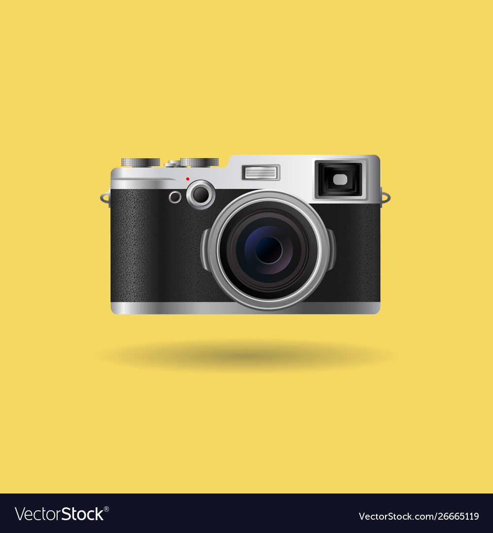 Retro reflex camera Royalty Free Vector Image - VectorStock