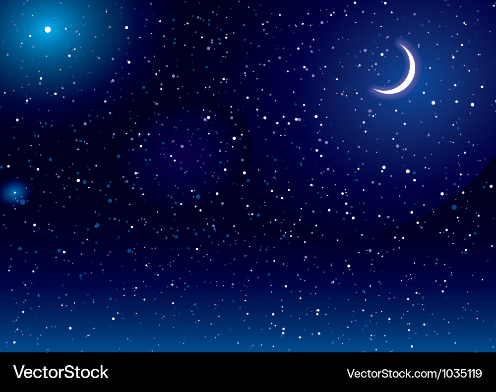 Space scape moon Royalty Free Vector Image - VectorStock