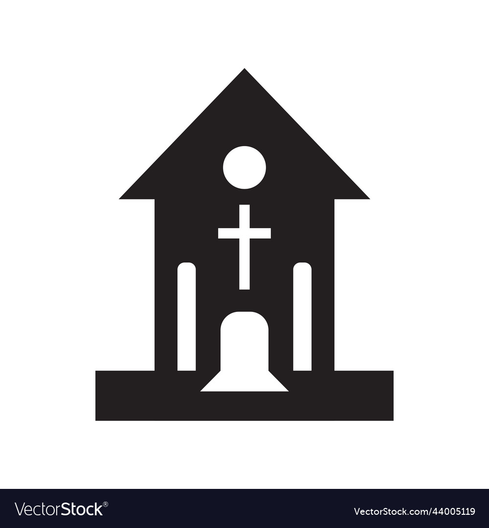 Tomb icon template vector image Tomb icon template
