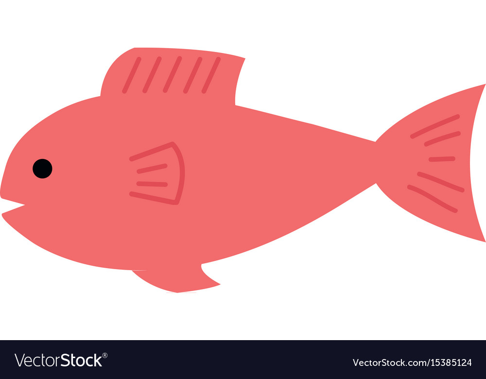 Fish seafood isolated icon