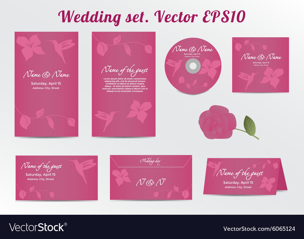 Invitation save the date card set - for wedding