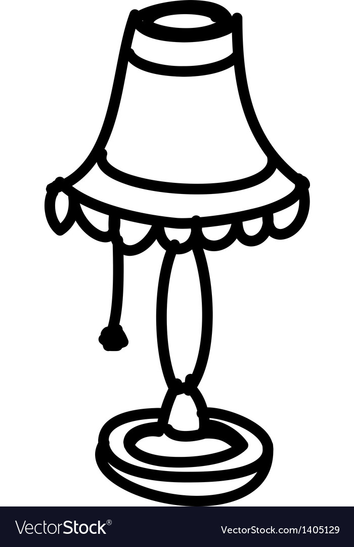 A Desk Lamp Royalty Free Vector Image Vectorstock A Desk Lamp Vector Image