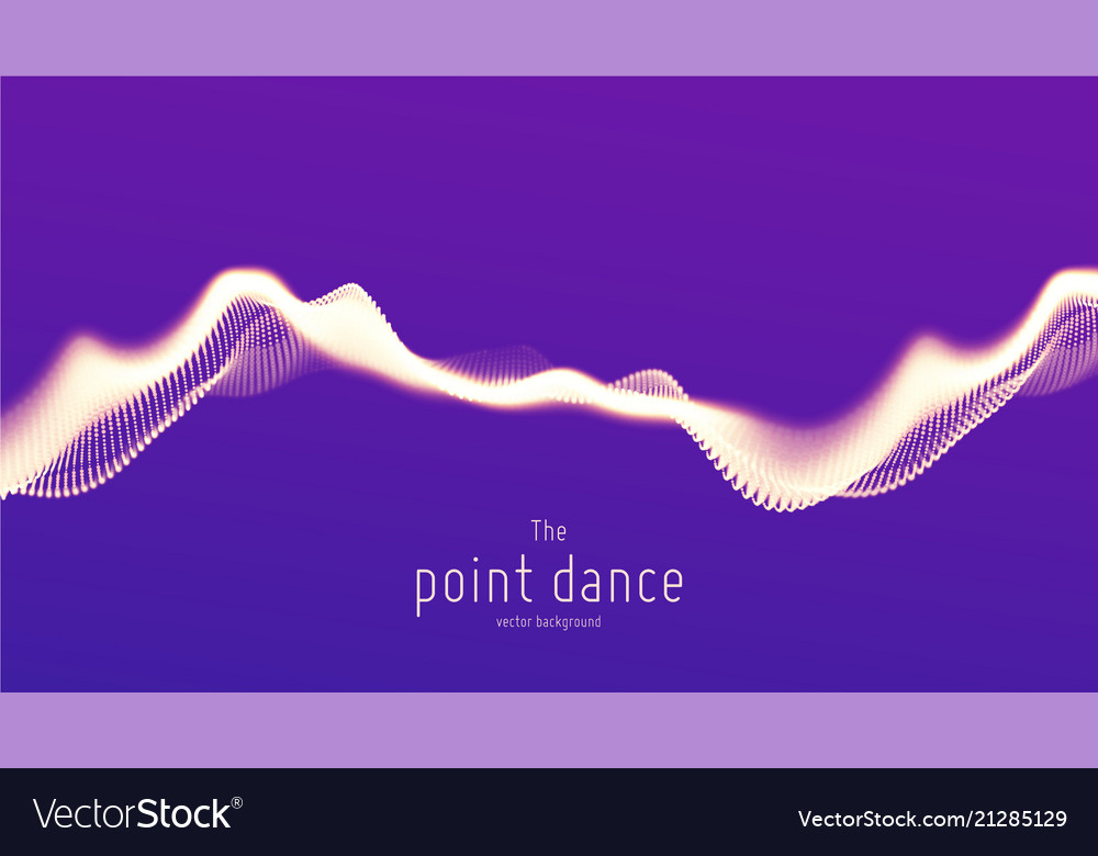 Abstrakte violette Teilchenwellenpunkte Array vector image Abstrakte violette Teilchenwellenpunkte Array