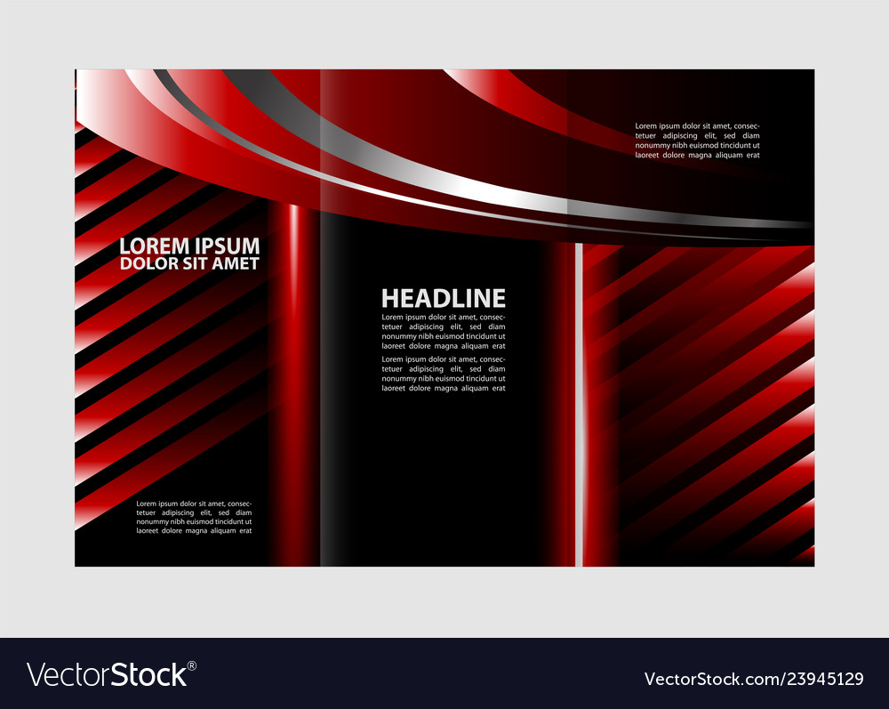 Broschüre mock up Design Template für business edu vector image Broschüre mock up Design Template für business edu