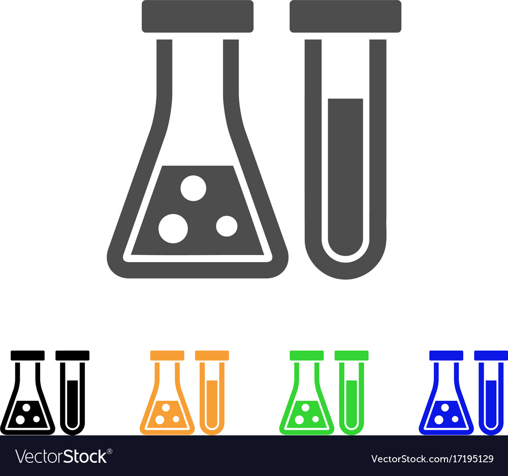 Chemistry flat icon Royalty Free Vector Image - VectorStock