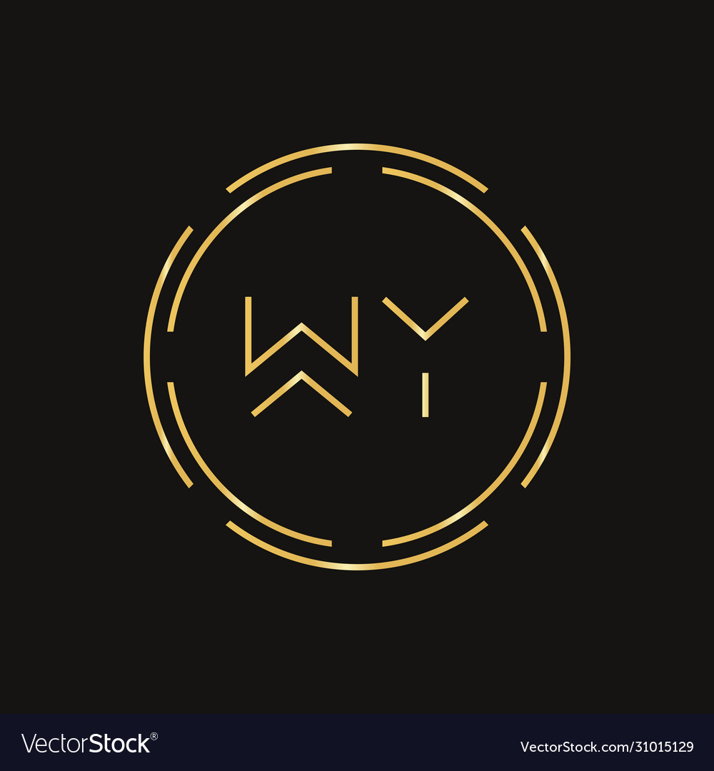 Creative letter wy logo typography