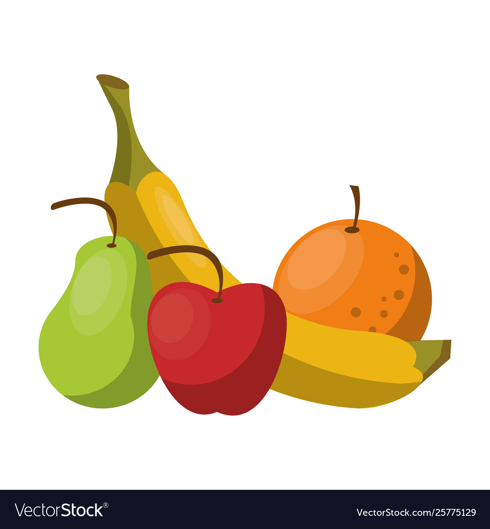 Delicious tropical fruit icon cartoon Royalty Free Vector