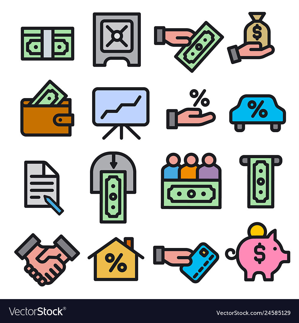 Finance icon set