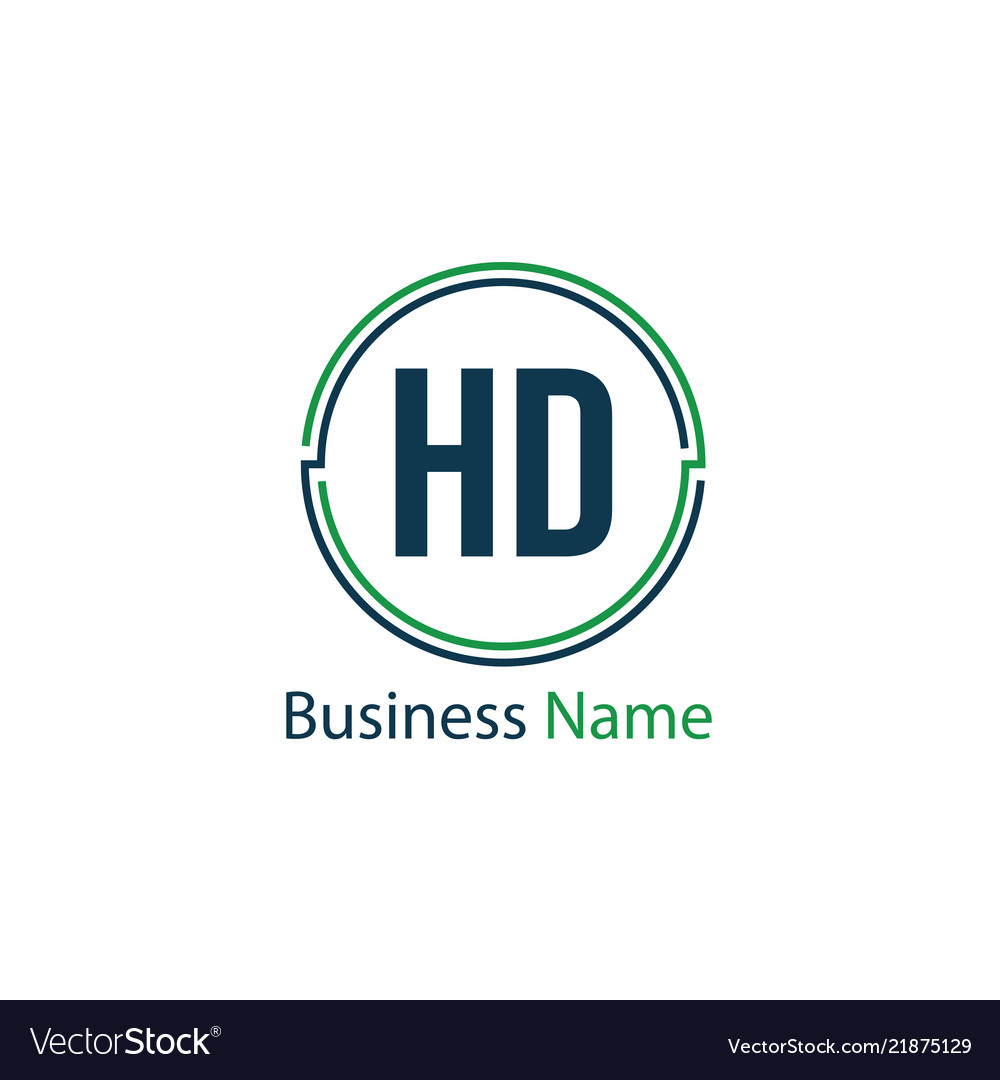 Initial letter hd logo template design