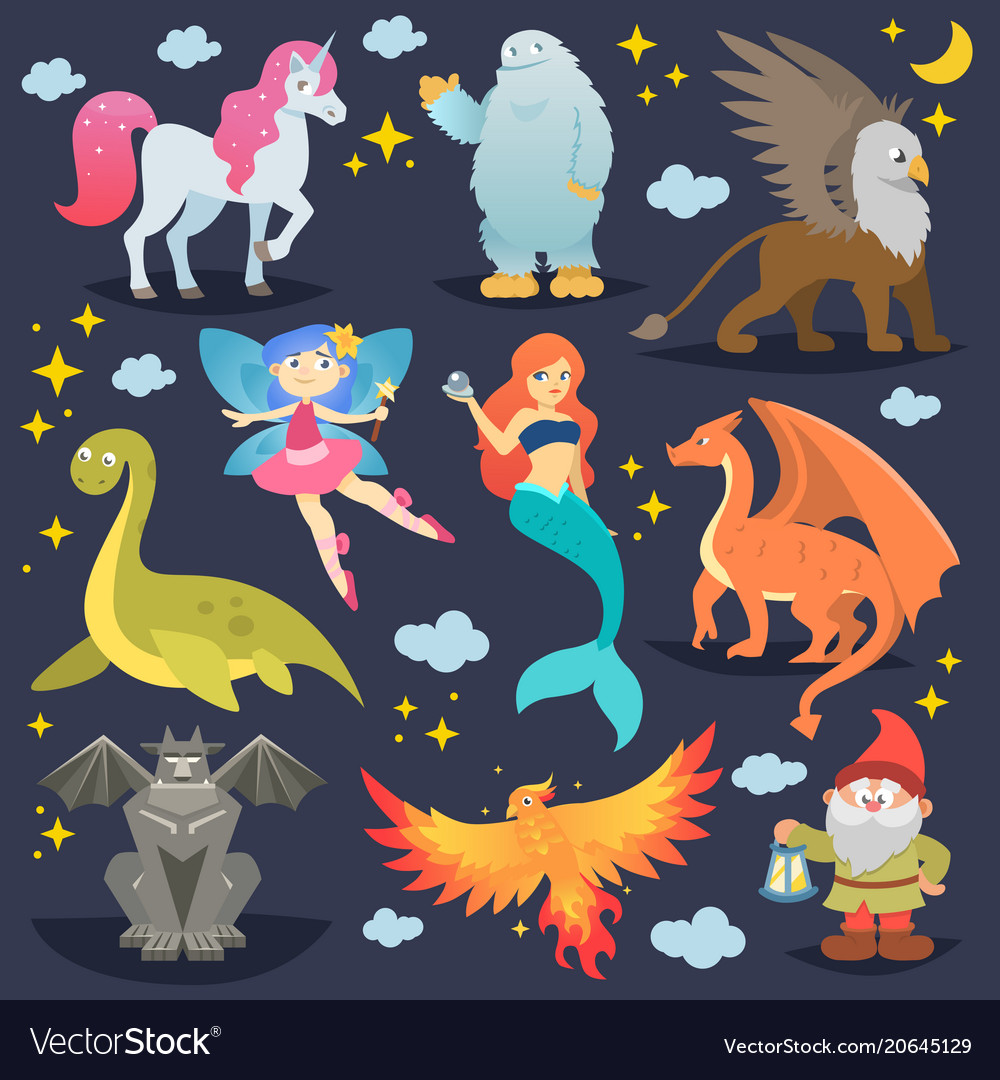 Mythological animal mythical creature Royalty Free Vector