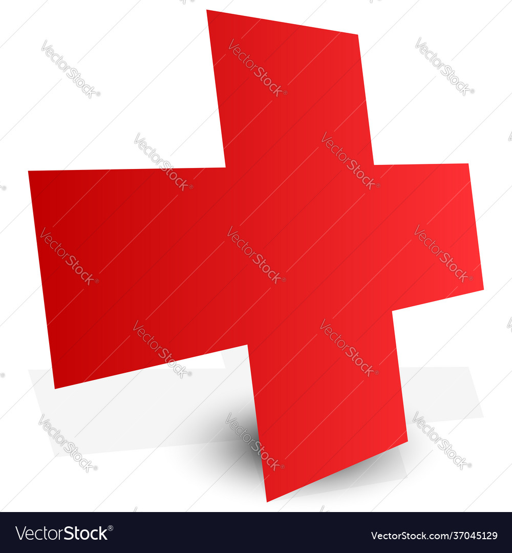 Plus cross sign mathematics math concepts add vector image Plus cross sign mathematics math concepts add
