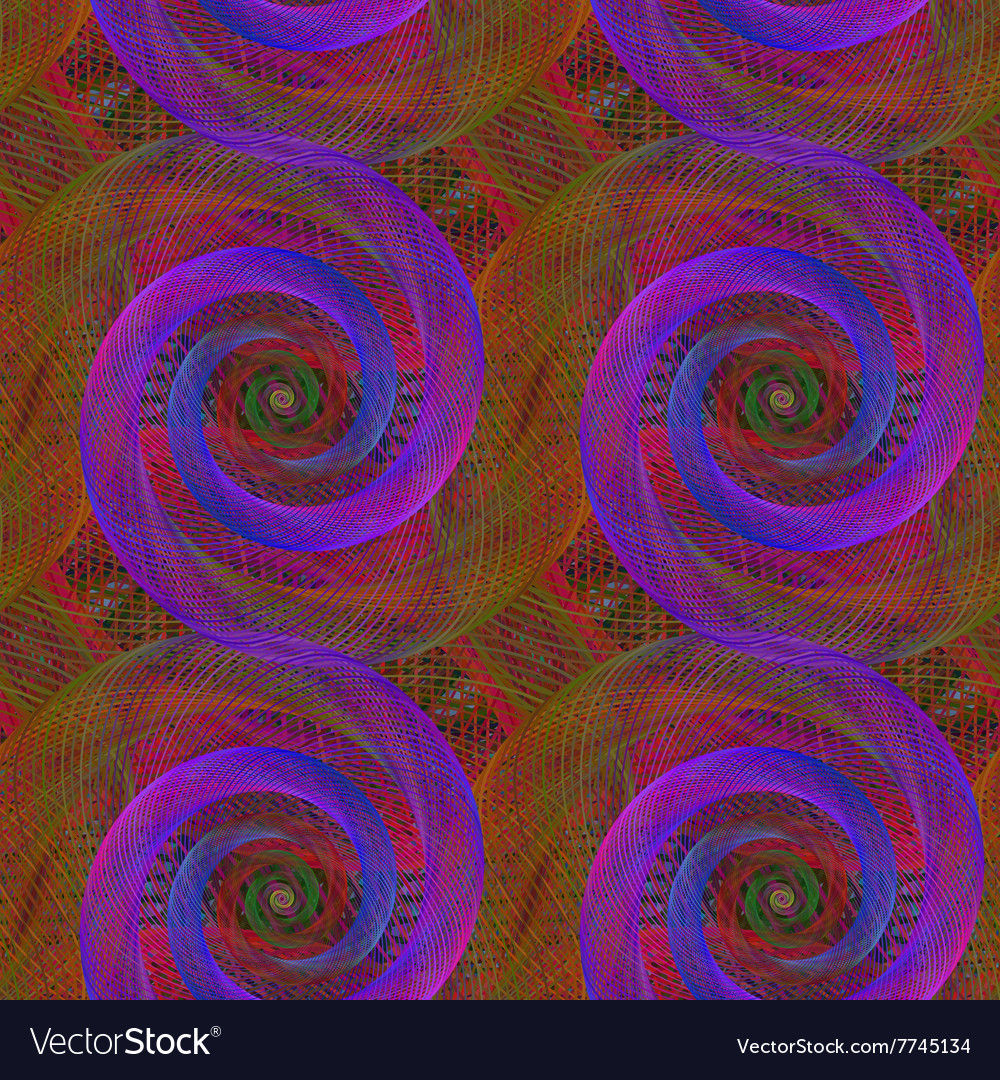 Abstract seamless spiral fractal pattern