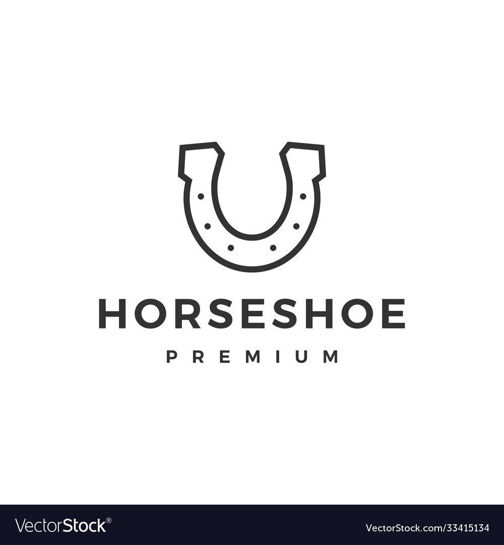 Horse shoe u logo icon