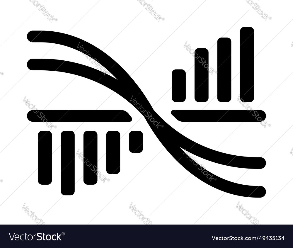Macd moving average convergence divergence icon vector image Macd moving average convergence divergence icon
