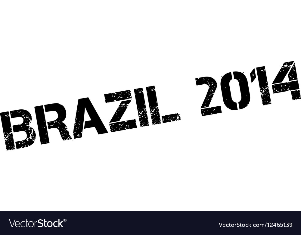 Brazil 2014 rubber stamp