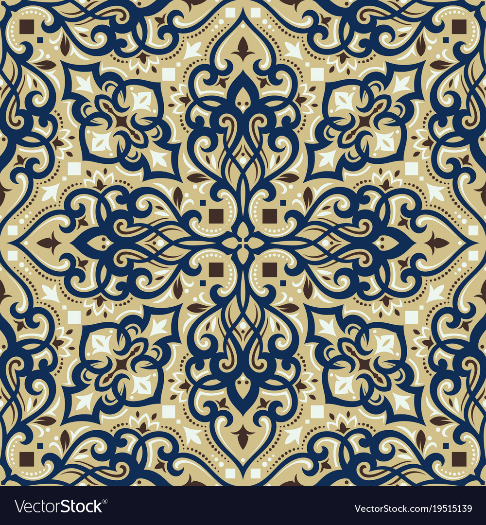 Damask seamless pattern