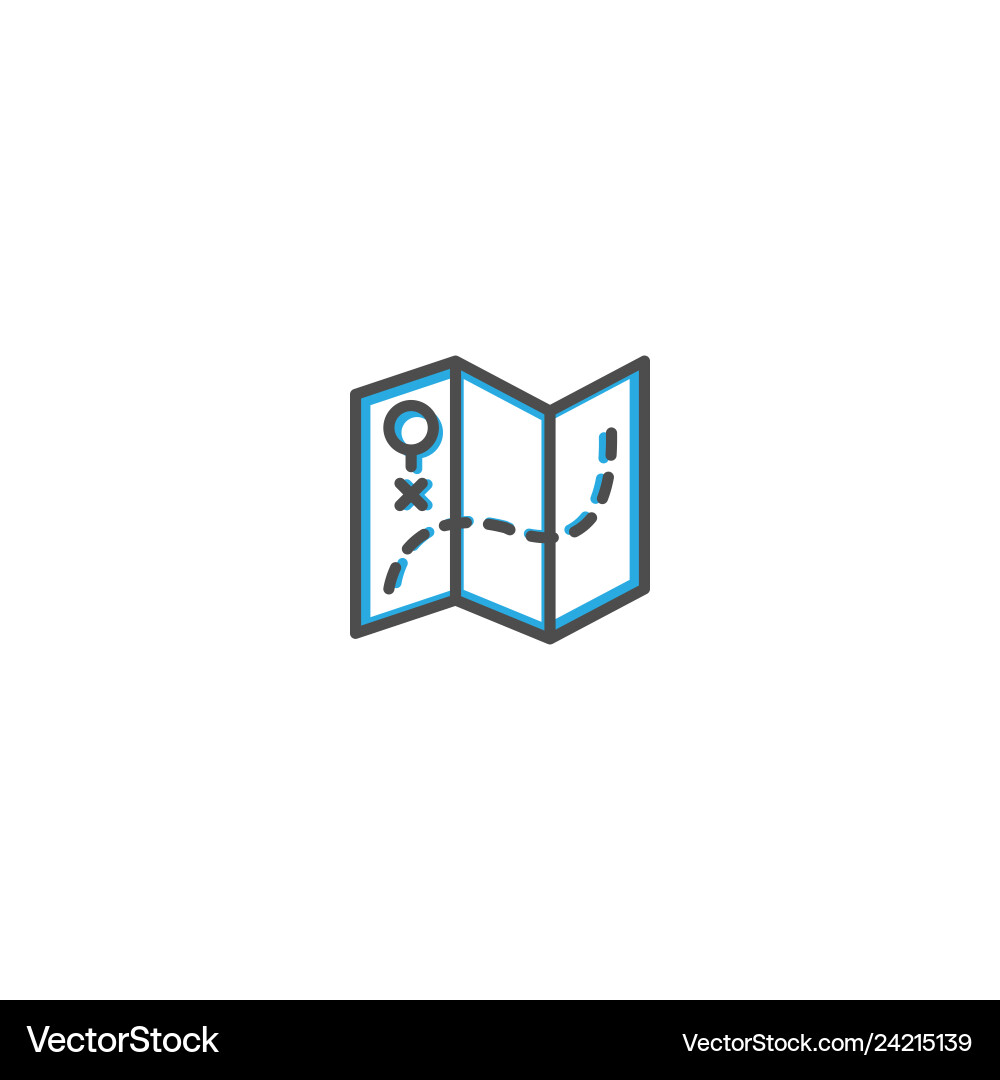 Map icon design essential icon Royalty Free Vector Image