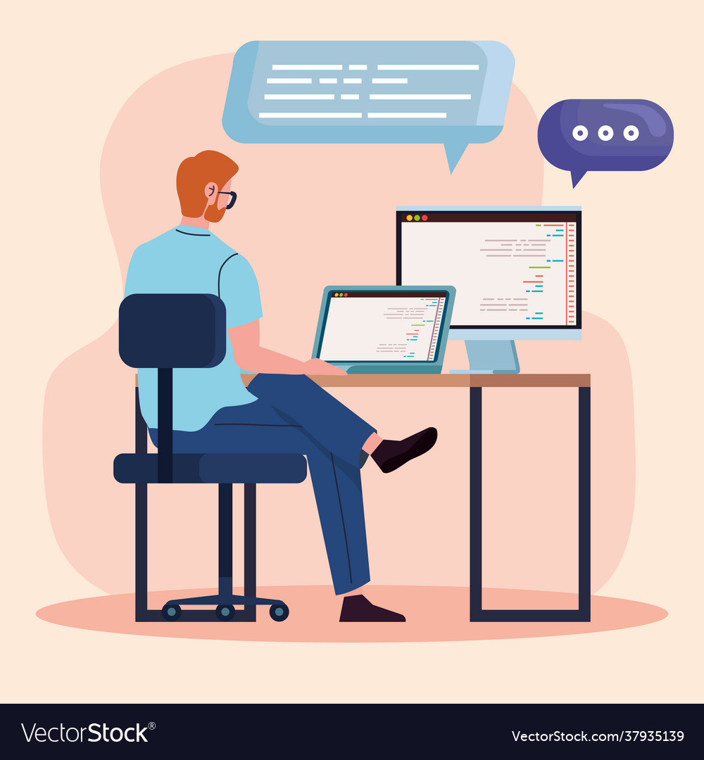 Programmer computers in worksite