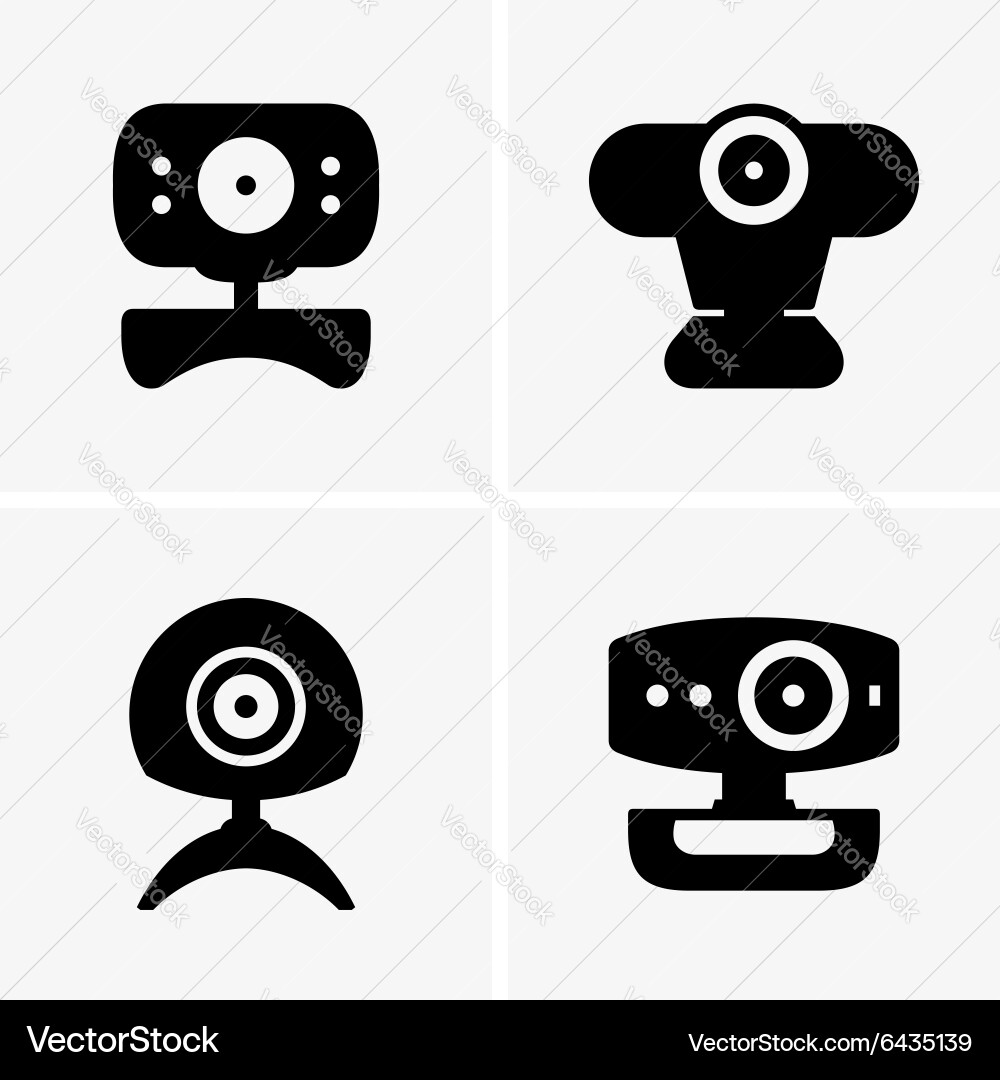 Web cameras Royalty Free Vector Image - VectorStock