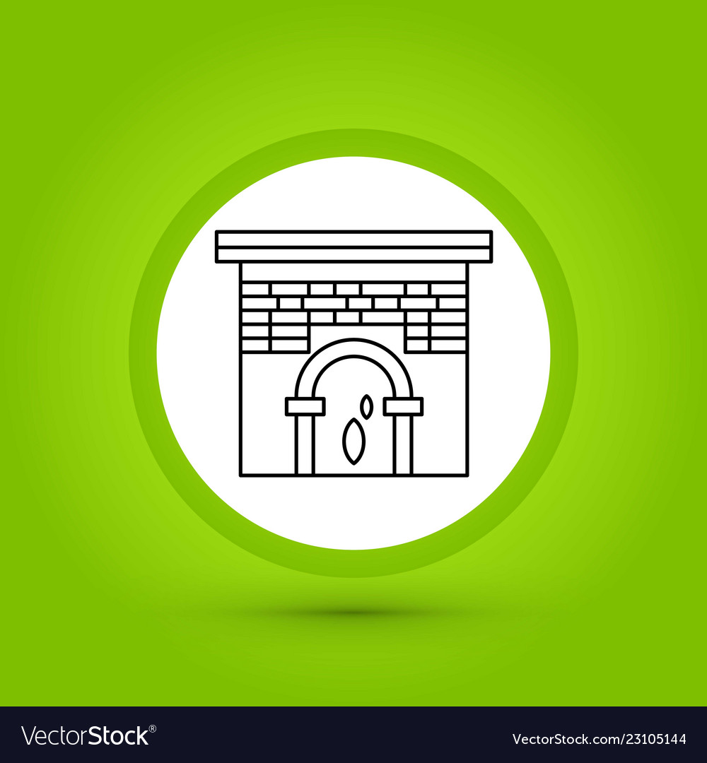Fire work icon in creative design with elements