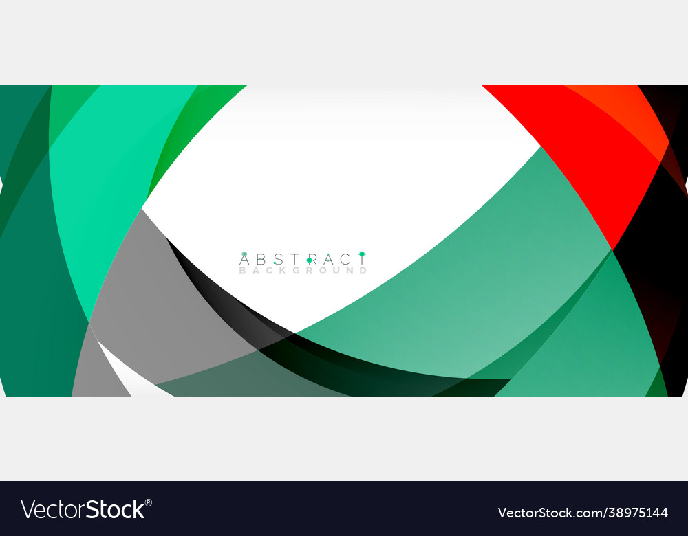 Geometric abstract background circle created vector image Geometric abstract background circle created