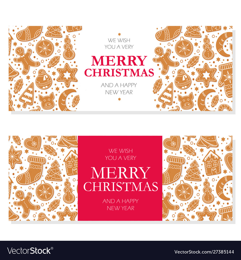 Invitation merry christmas banner