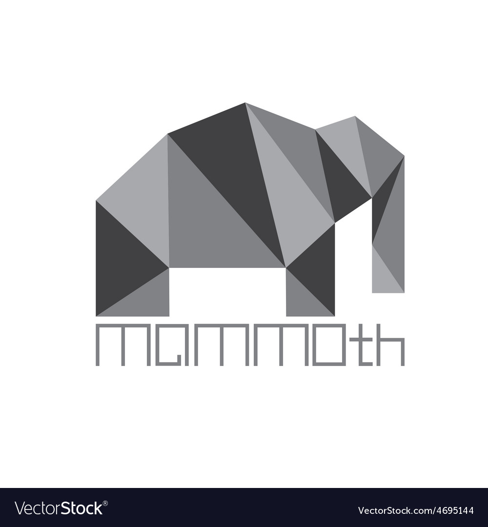 Mammoth in polygon style