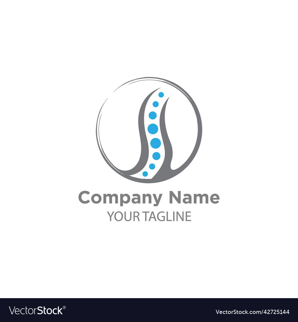 Orthopedic health medical logo concept herbal