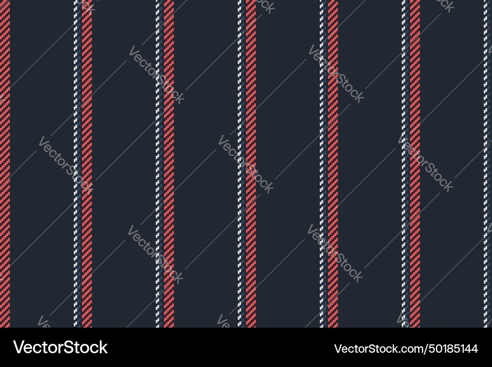 Pattern stripe seamless of fabric vertical Vector Image
