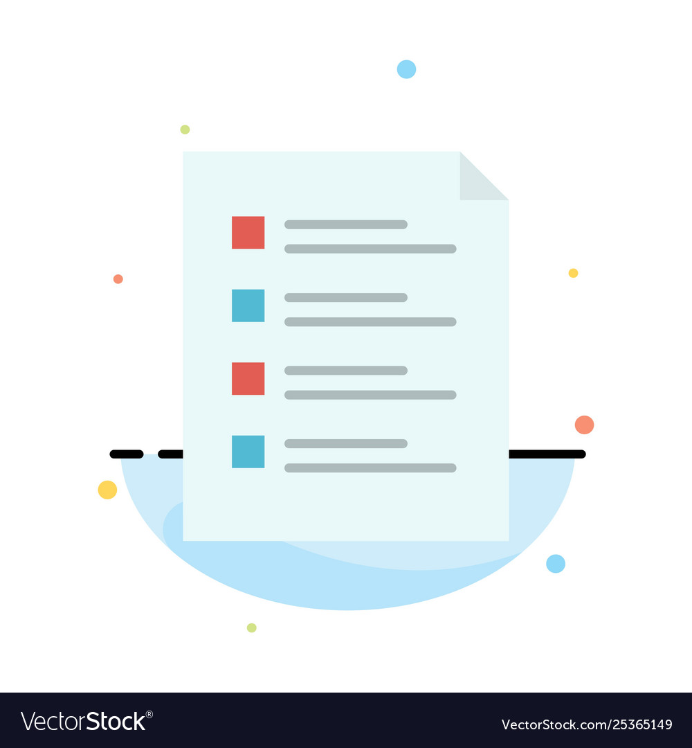 Checklist Check-Datei Liste Seite Aufgabe Testen vector image Checklist Check-Datei Liste Seite Aufgabe Testen