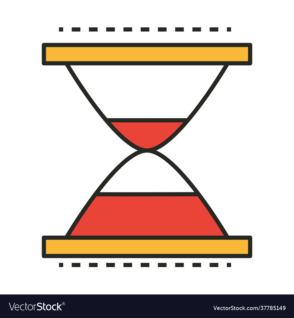 Hourglass Time Vintage Royalty Free Vector Image