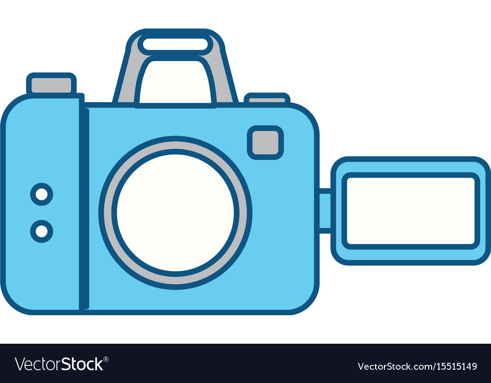 Professional photographic camera Royalty Free Vector Image