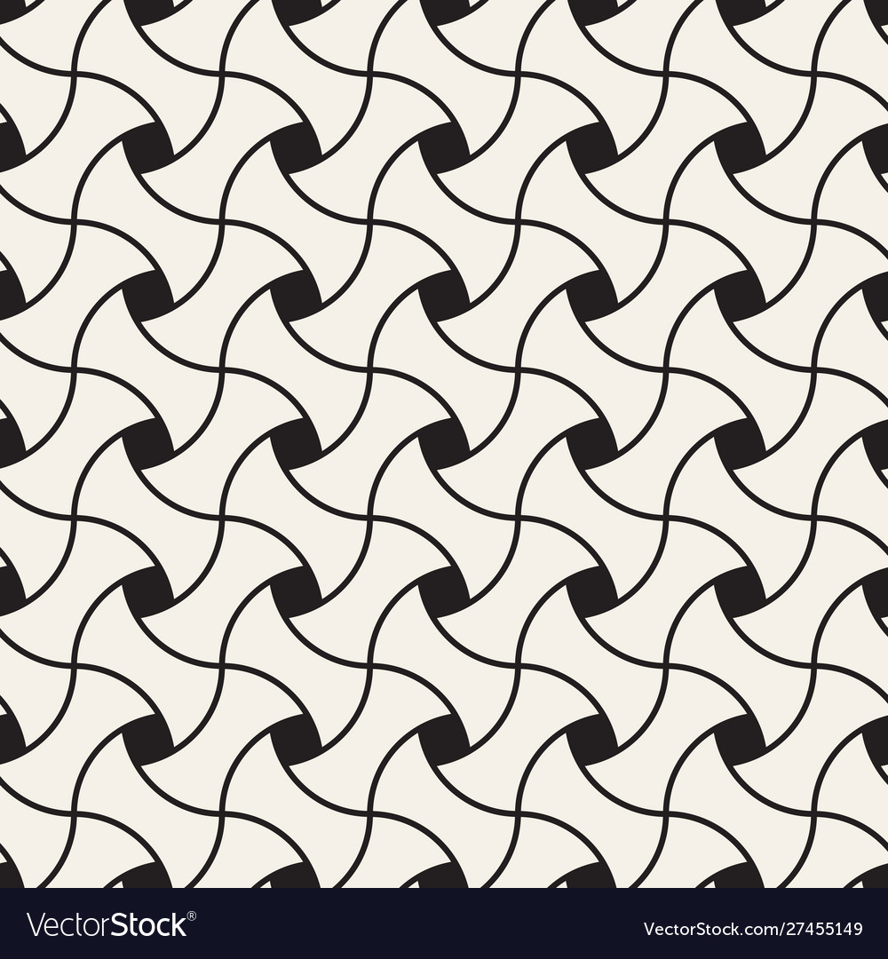 Seamless twisting lines pattern modern vector image Seamless twisting lines pattern modern