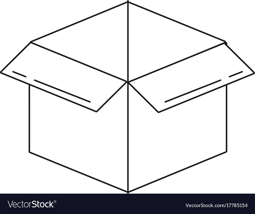 Carton box icon Royalty Free Vector Image - VectorStock