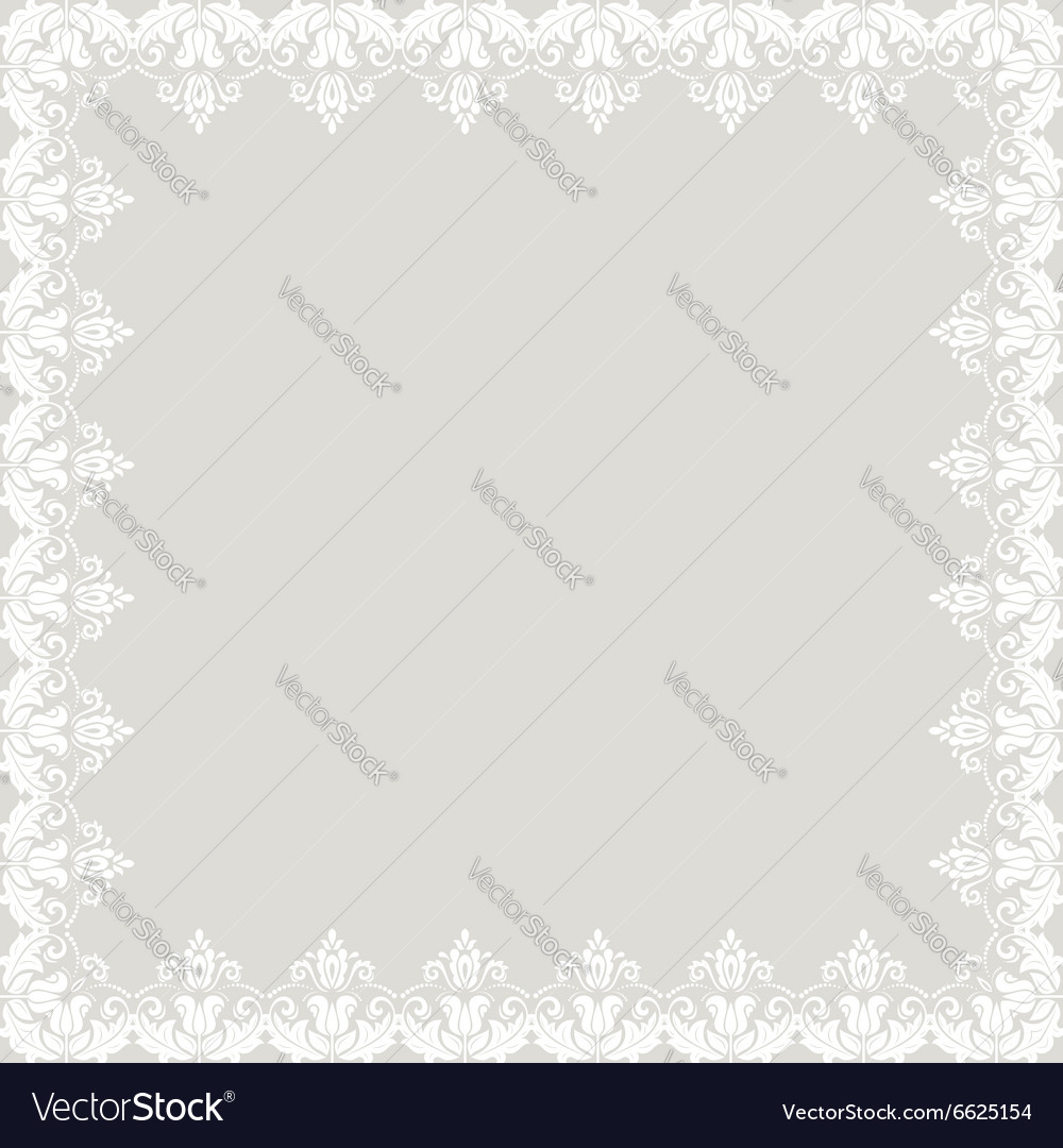 Floral Fine Frame Royalty Free Vector Image - Vectorstock