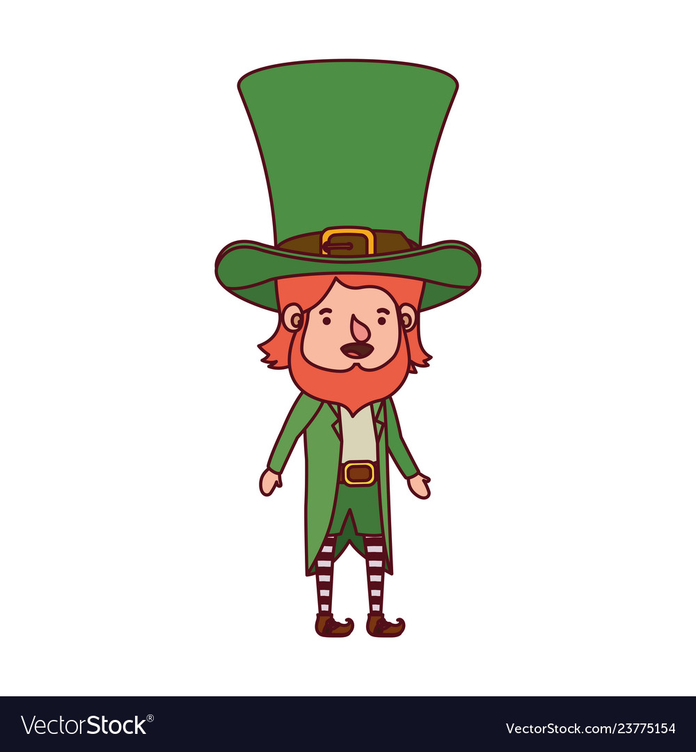 Leprechaun standing avatar character Royalty Free Vector