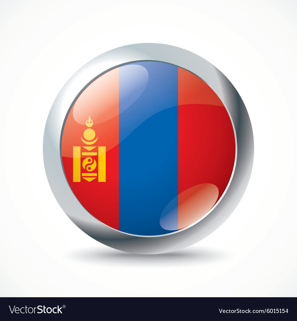 Mongolia flag button